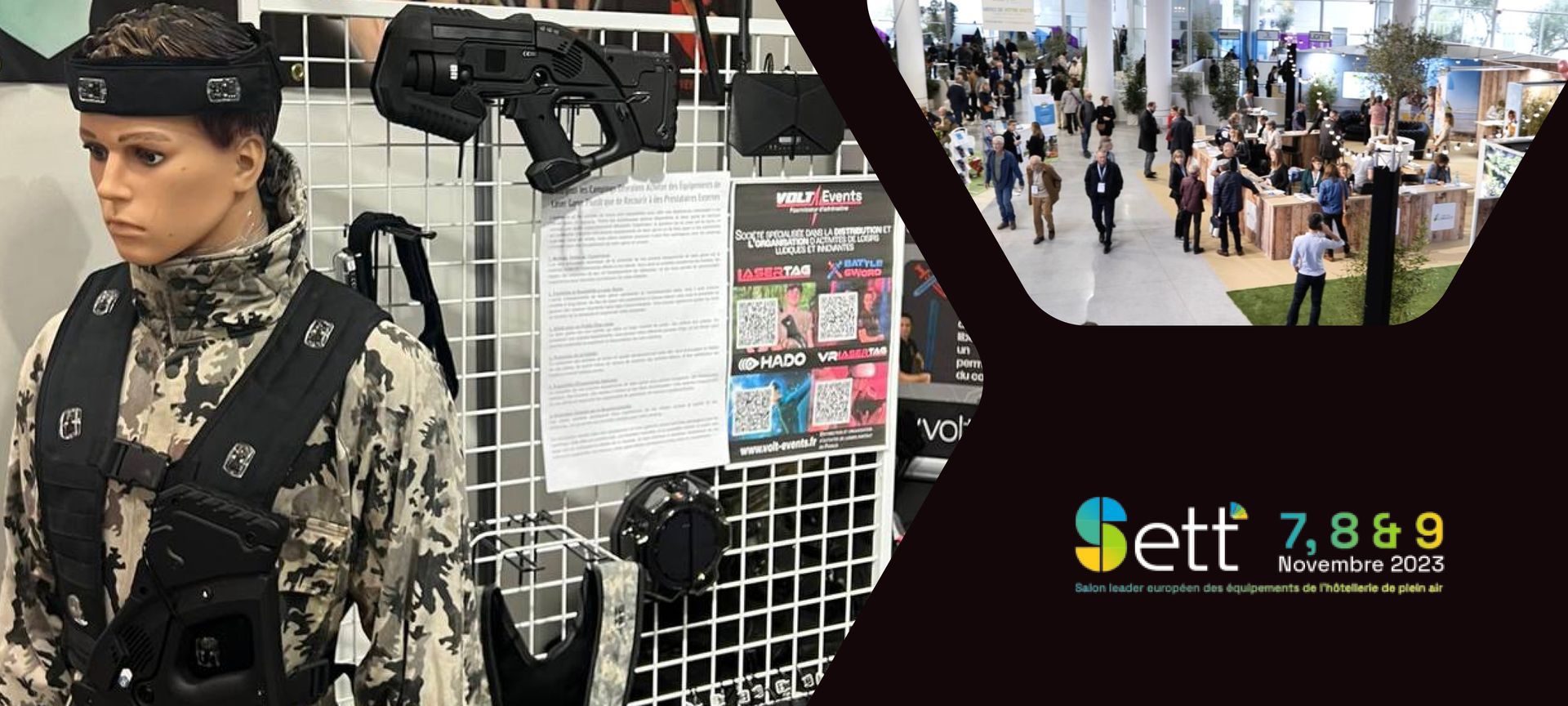 LASERTAG.NET dealer Volt Events presents products at SETT 2023 in France