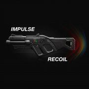 Impulse simulation of recoil in the laser tag guns