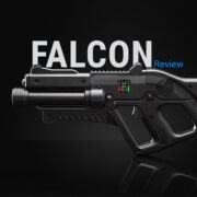 Video-review of the FALCON – a laser tag gun with impulse recoil imitation